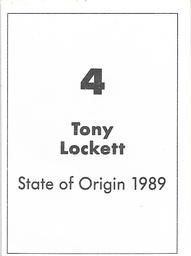 1990 Select AFL Stickers #4 Tony Lockett / Danny Hughes Back